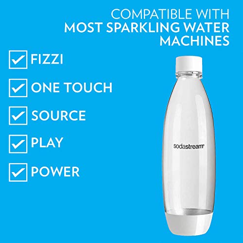 White 1L Carbonating Bottles Twin Pack K79568