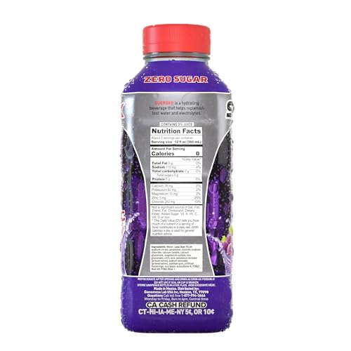 Zero Sugar Electrolyte Drink, 21.3 Fl Oz, 12 Count D814287