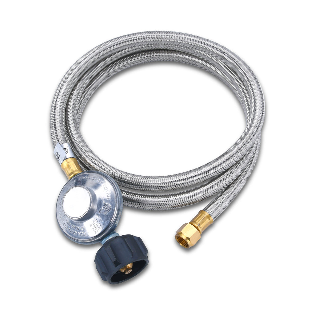 6Ft Propane Regulator and Hose, 3/8" Female Flare A37597