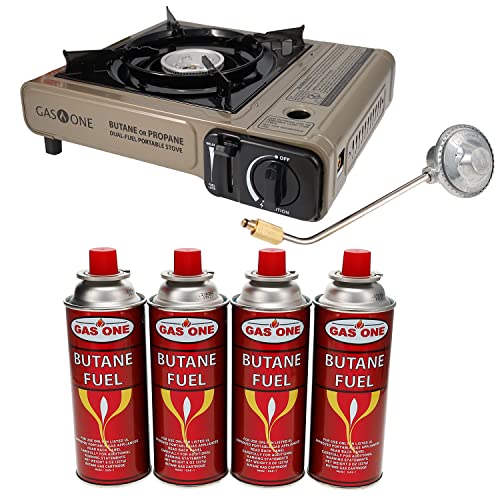Dual Fuel Portable Camping Stove with Carrying Case P857197