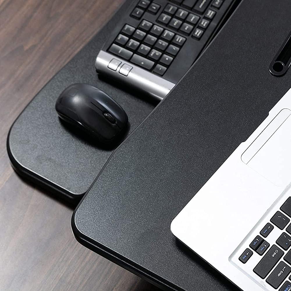 32 Inch Adjustable Height Standing Desk Converter Black I35173