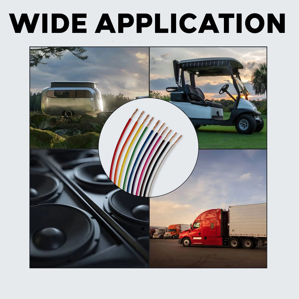 14 Gauge Automotive Primary Wire 500ft 8 Color Bundle Set N774316