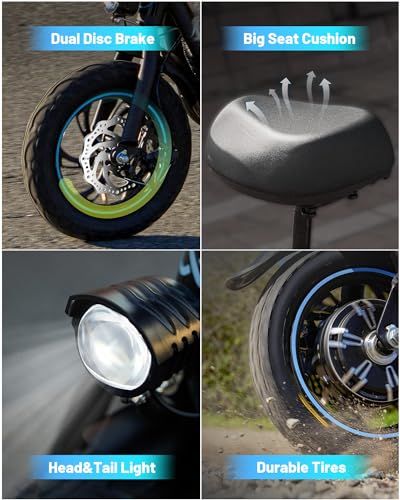 550W 18.6MPH 20 Miles Range Electric Scooter with Seat and Storage Basket S20830