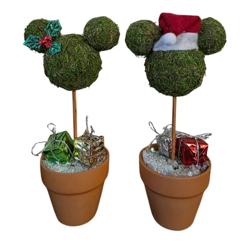 Seasonal Topiary Set, 6 inch, Holiday Themed Decor J51477