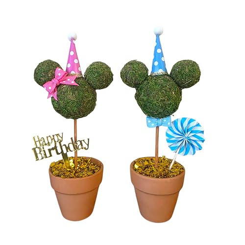 Seasonal Topiary Set, 6 inch, Holiday Themed Decor J51477