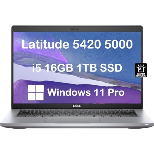 14" FHD Display Intel Core i5-1135G7 16GB RAM 1TB SSD Backlit Webcam Ethernet Wi-Fi Thunderbolt 4 Gray Laptop O301127