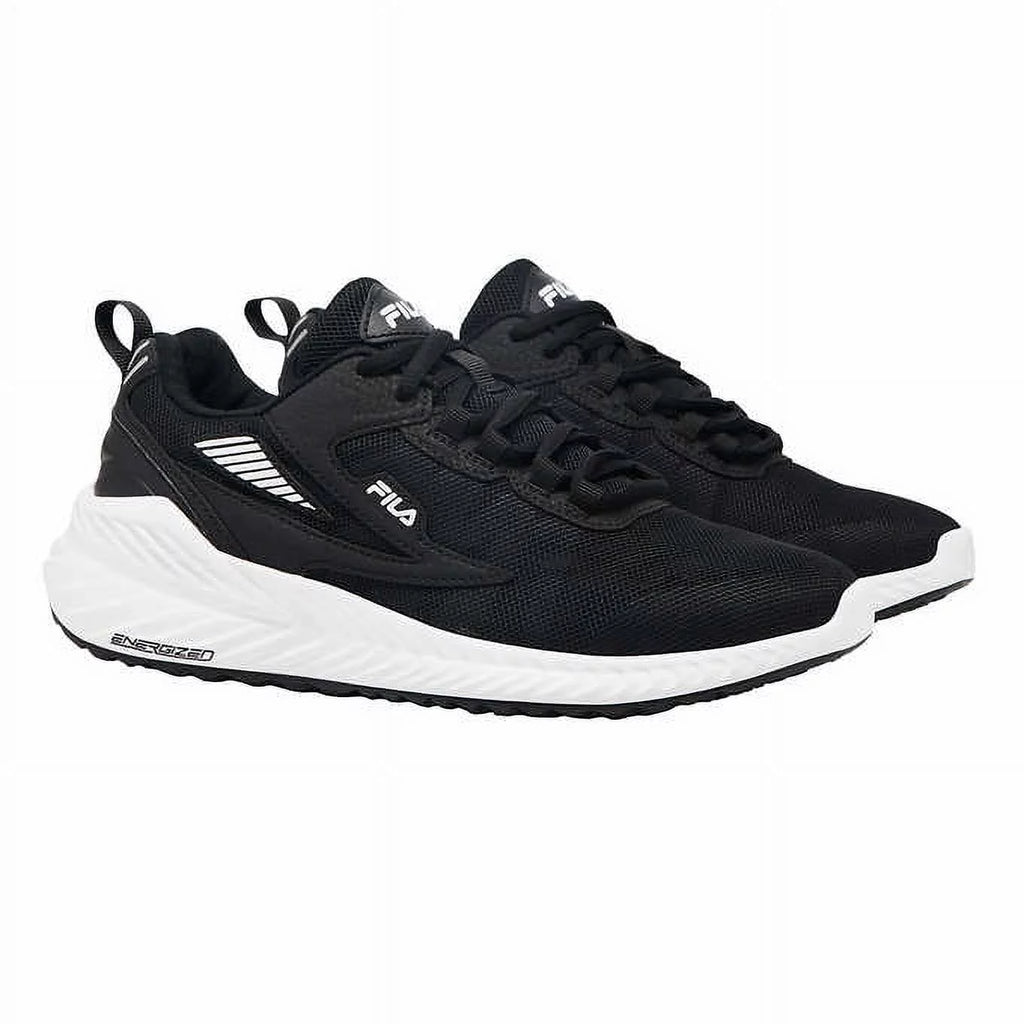 Black Lace-up Athletic Running Shoe N47132