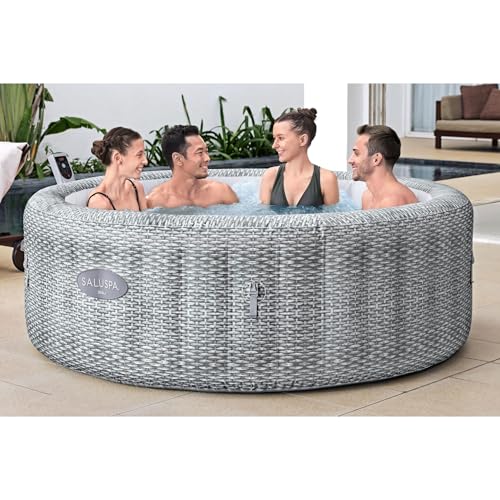 Large Round 7 Person Inflatable Hot Tub with Cover H33833