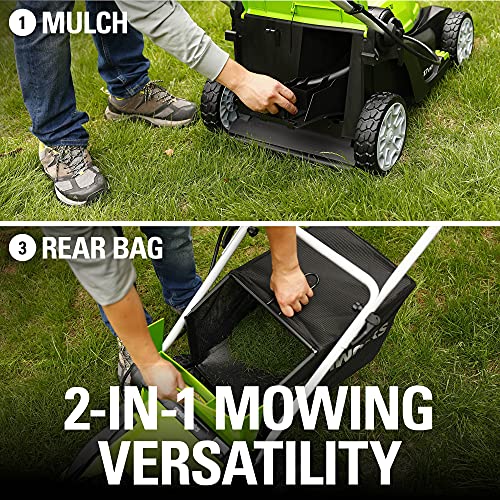 10 Amp 17-Inch Corded Electric Lawn Mower V393