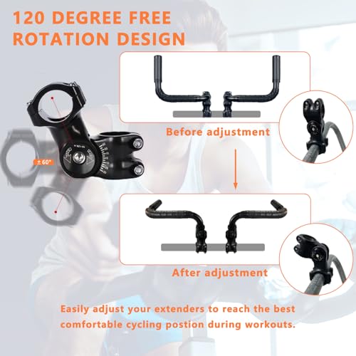 Handlebar Extender for Indoor Exercise Bikes, 1 Pair M3702