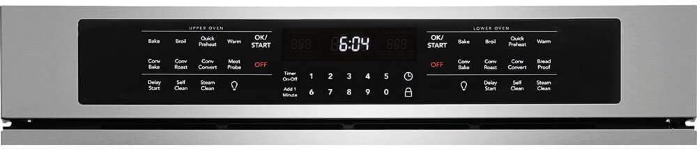 30" Double Electric Wall Oven with Convection in Stainless Steel U425
