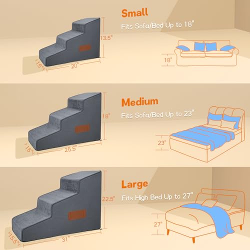 Anti-Slip Dog Stairs for Bed Couch Car O42330