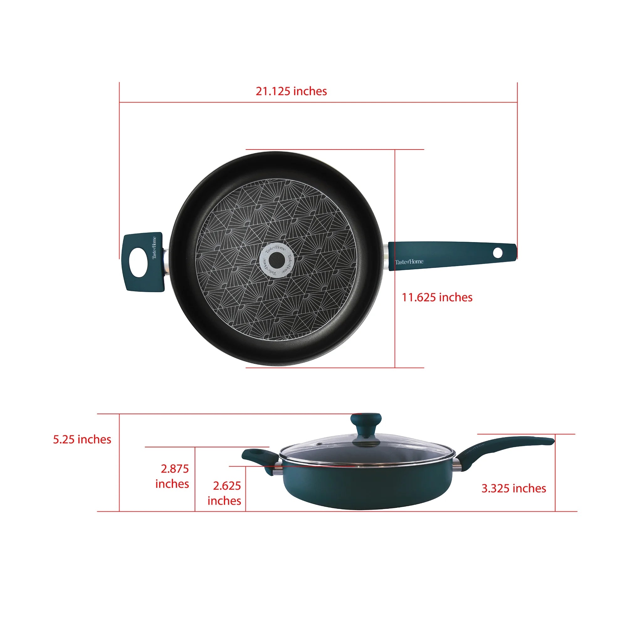 4-Quart Non-Stick Aluminum Saute Pan with Lid X770