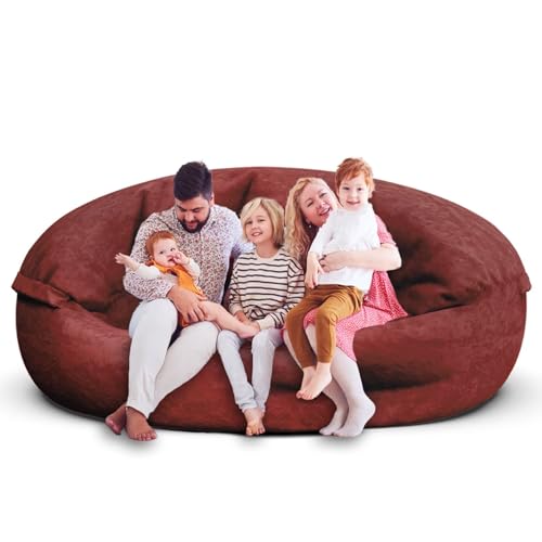 3FT Soft Removable Cover Light Gray Bean Bag Chair D665306