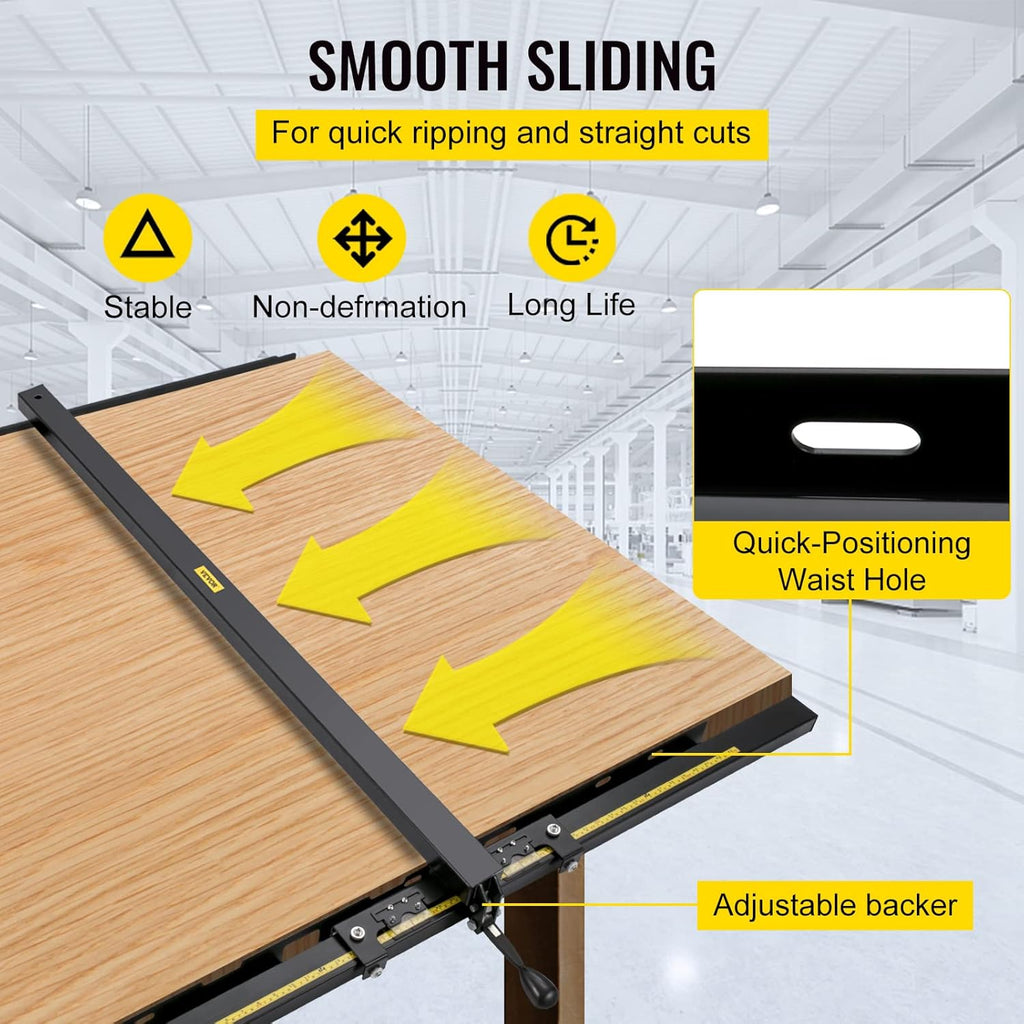37×57 Table Saw Fence System with Front Guide Bar M93531