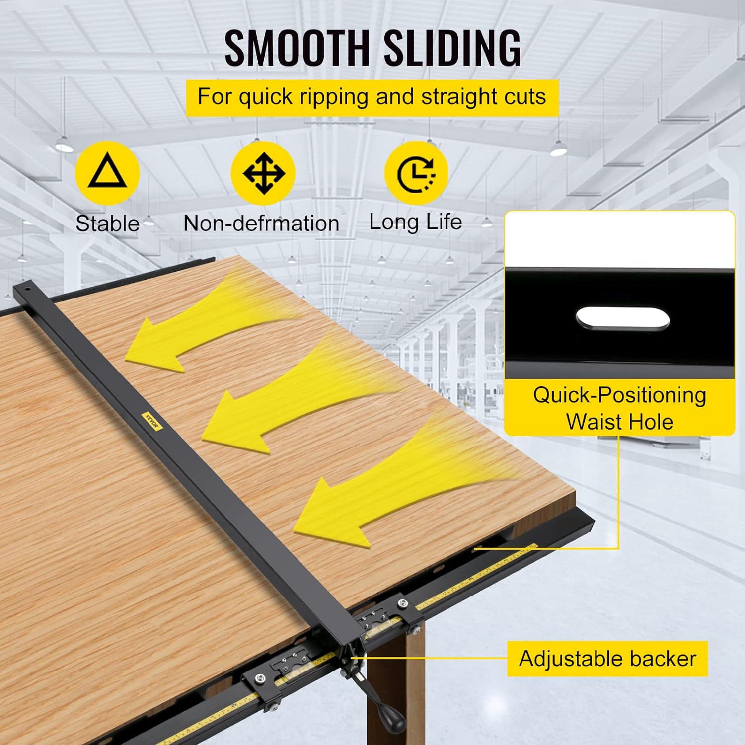 37×57 Table Saw Fence System with Front Guide Bar M93531