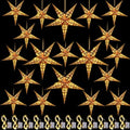 20 Set Christmas Paper Star Shape Lantern 2 Size 17.7 11.8 Hanging Ornaments with 20 LED Light White L146846