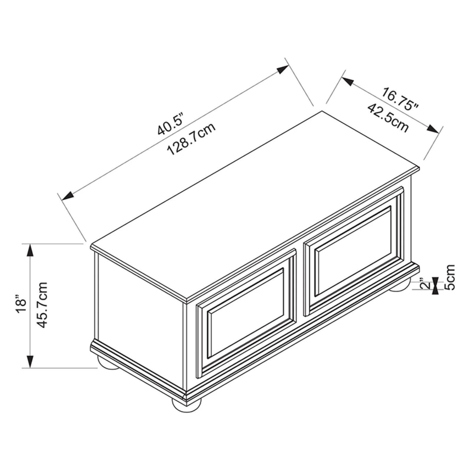Traditional Cedar Storage Chest, Rich Cherry Finish S772855