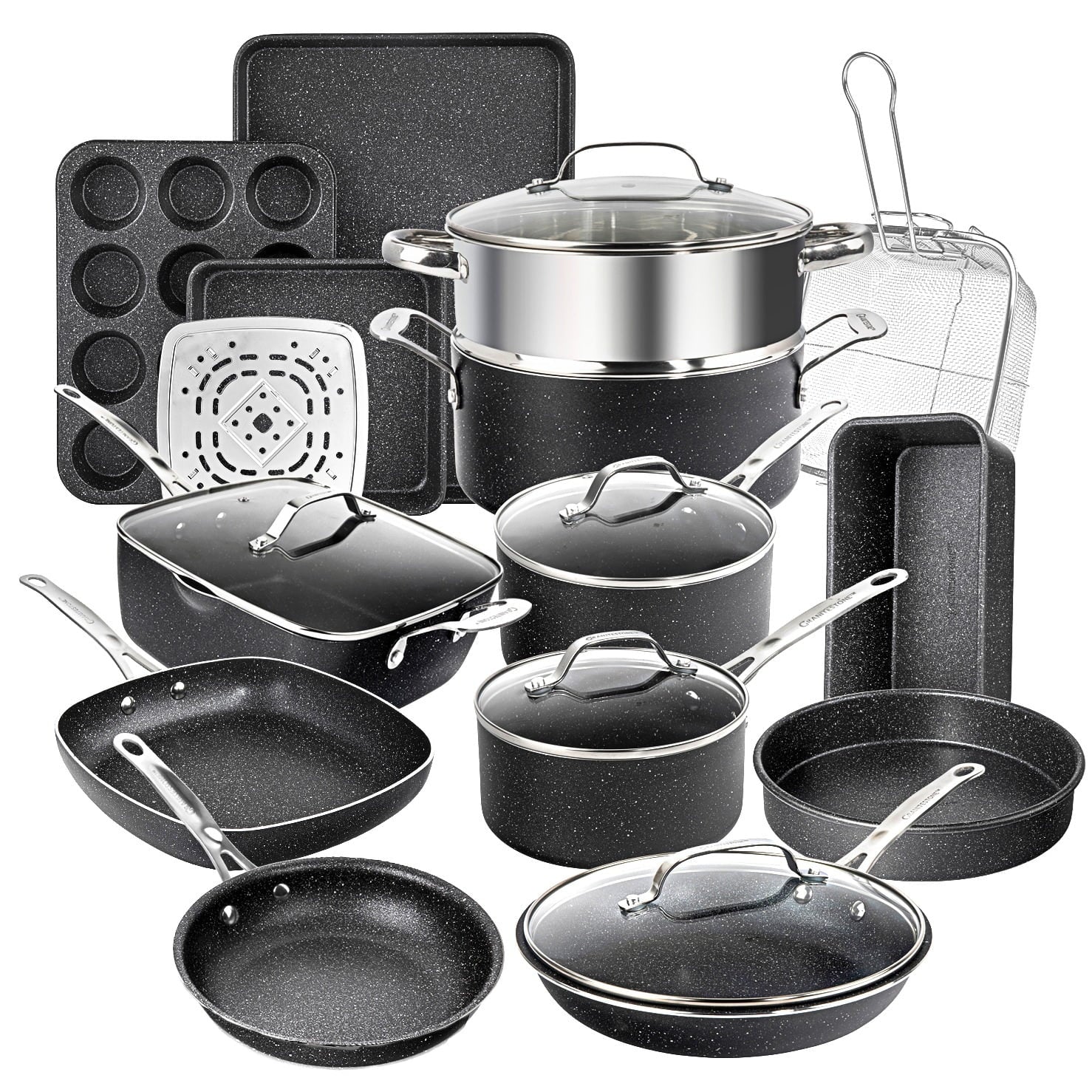 20 Piece Nonstick Cookware and Bakeware Set C4859