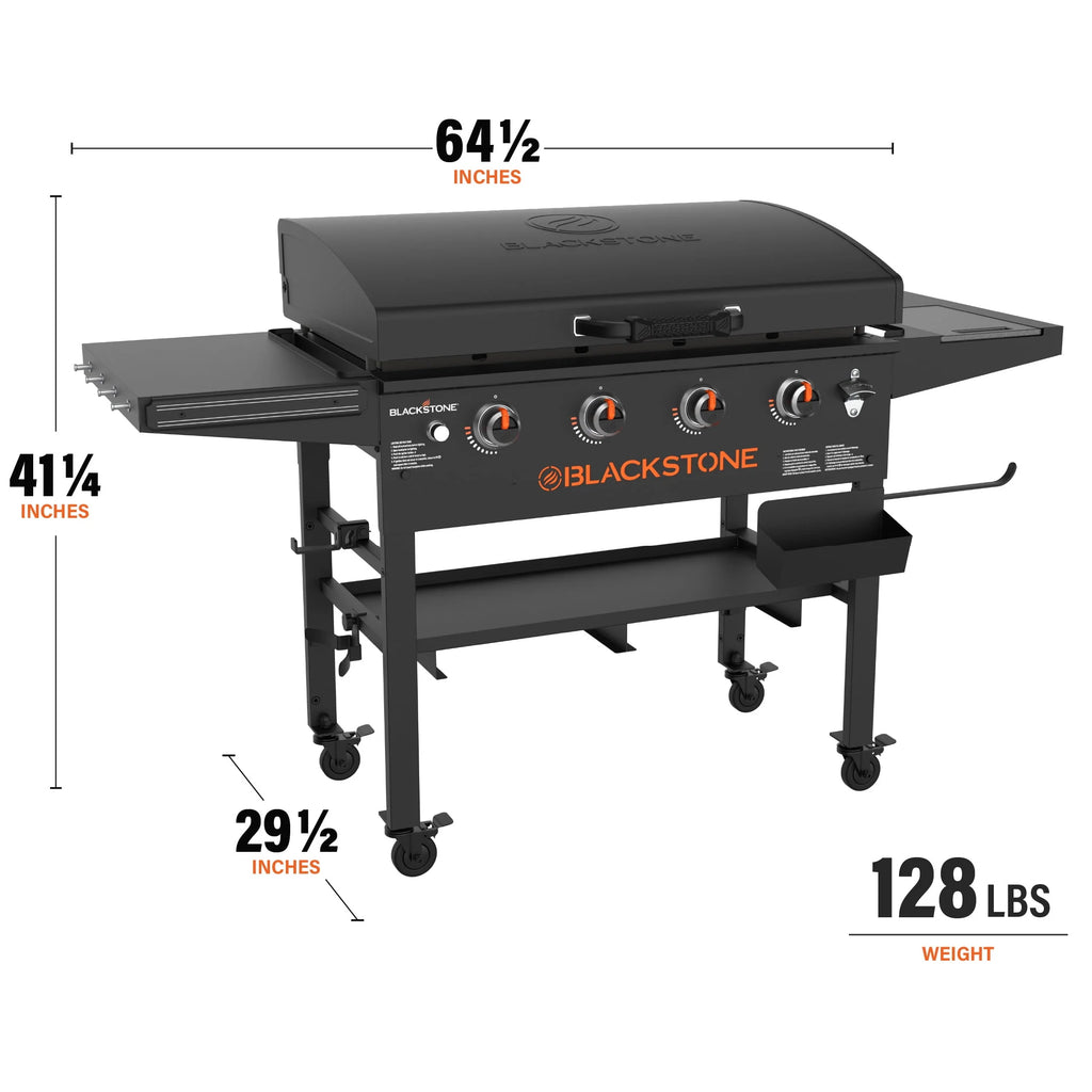 4-Burner 36” Propane Griddle with Hood J5121