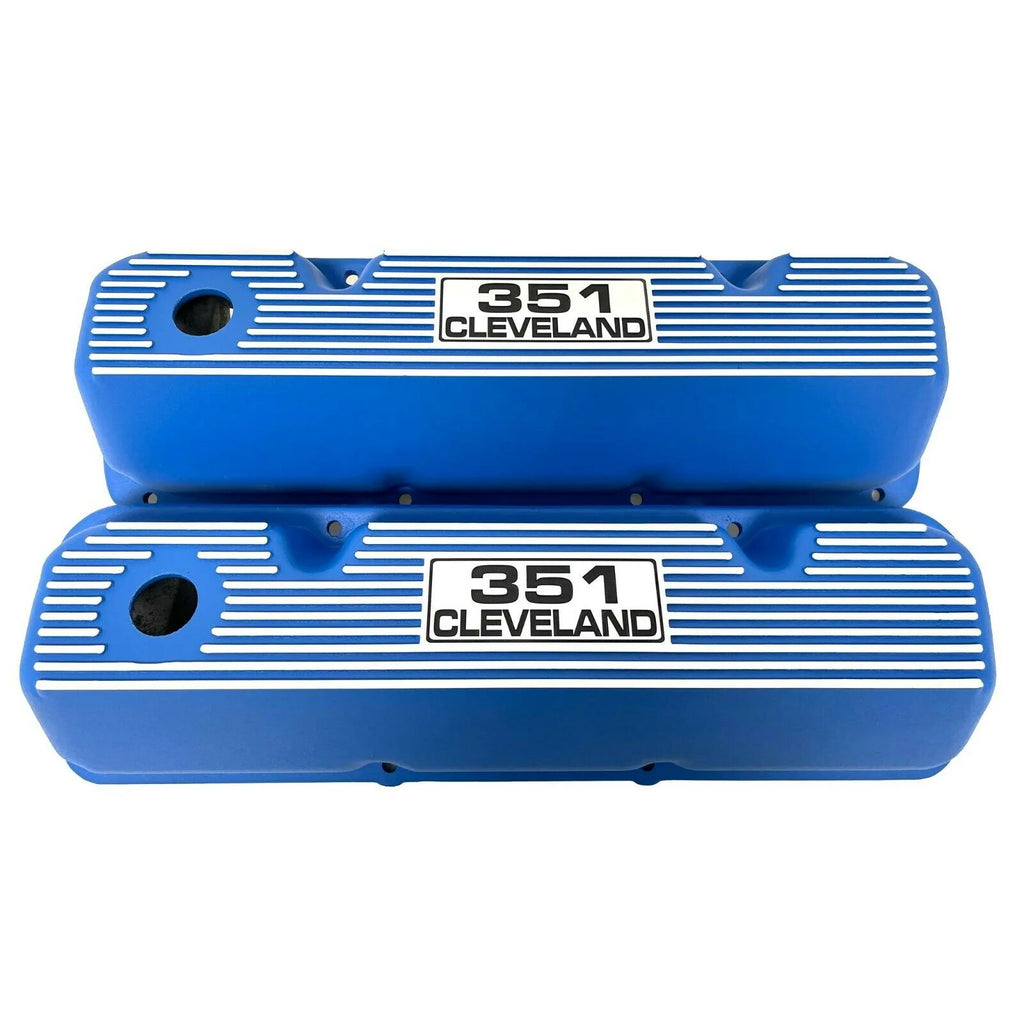 Blue 351 Cleveland Valve Covers D507778