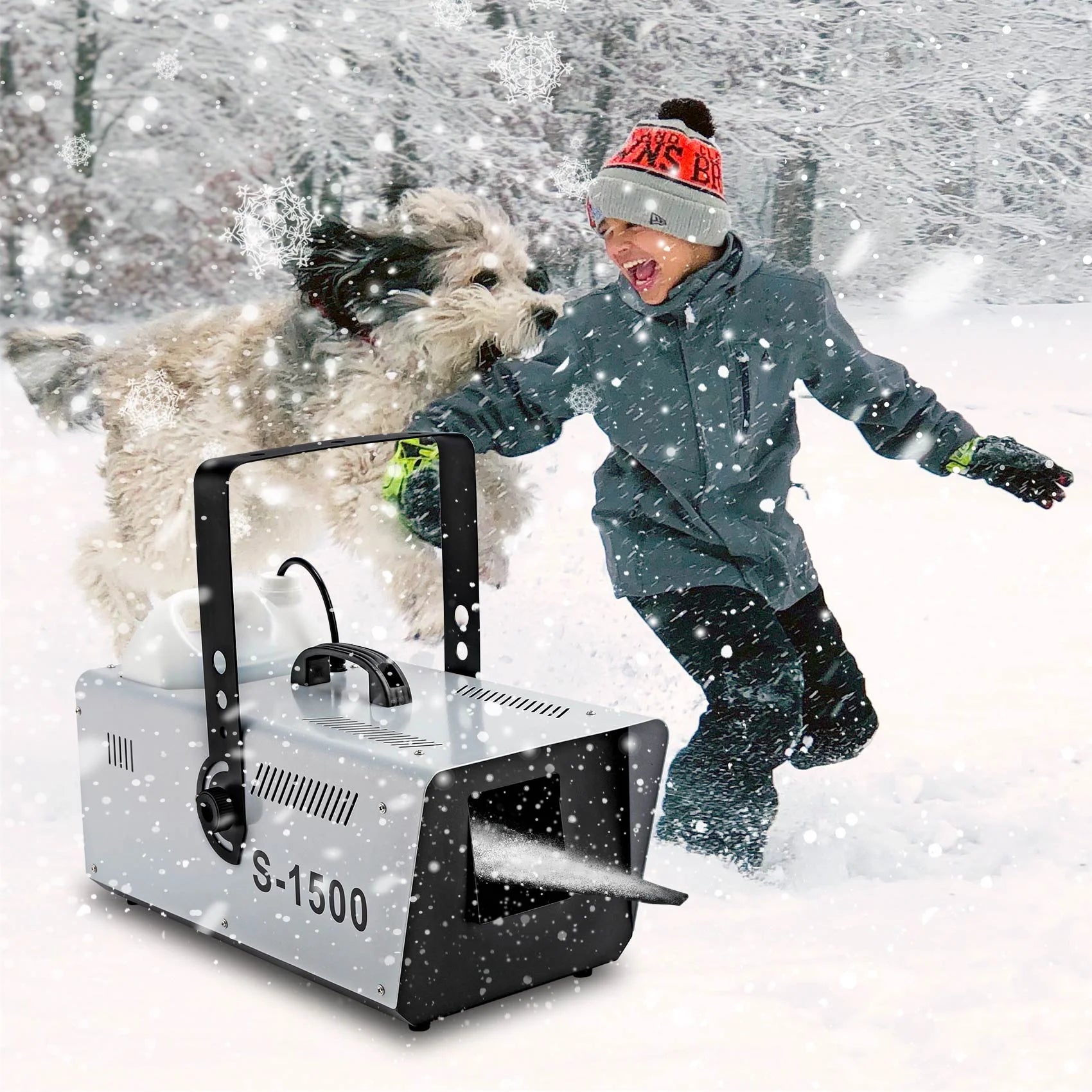 1500W Snow Machine Snowflake Maker with Wireless Remote L122