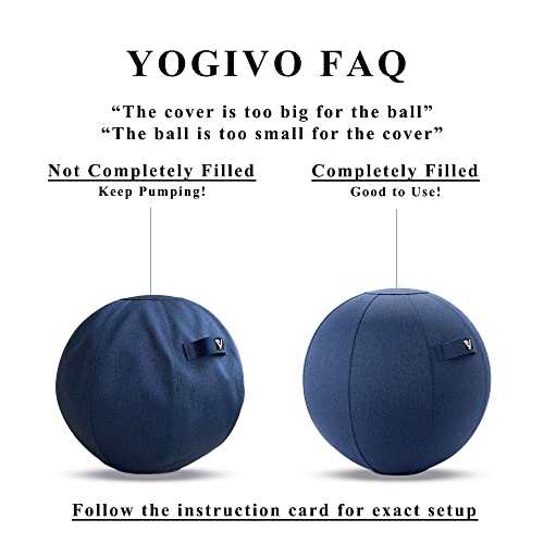 Exercise Ball Chair with Cover and Pump V986217