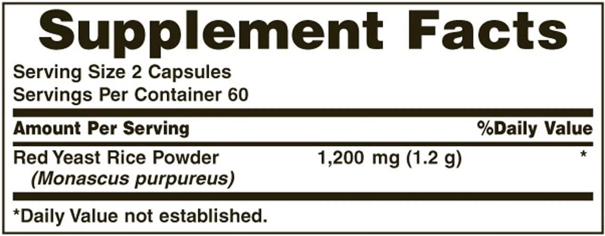 Red Yeast Rice 600mg 120 Capsules (Pack of 6) B538