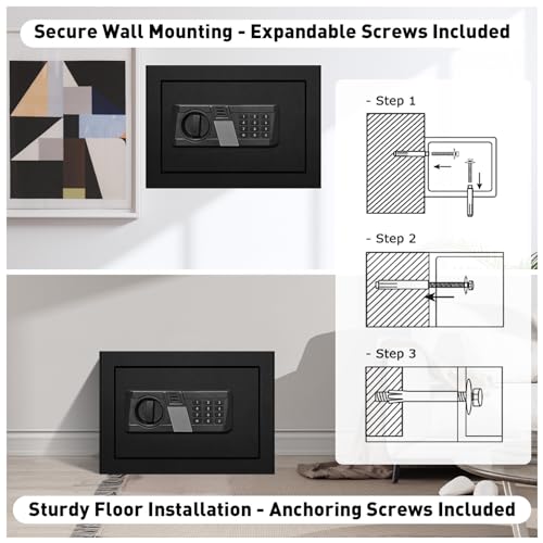 1.2 Cu Ft Electronic Keypad Security Safe Steel Construction Digital Safe N78829