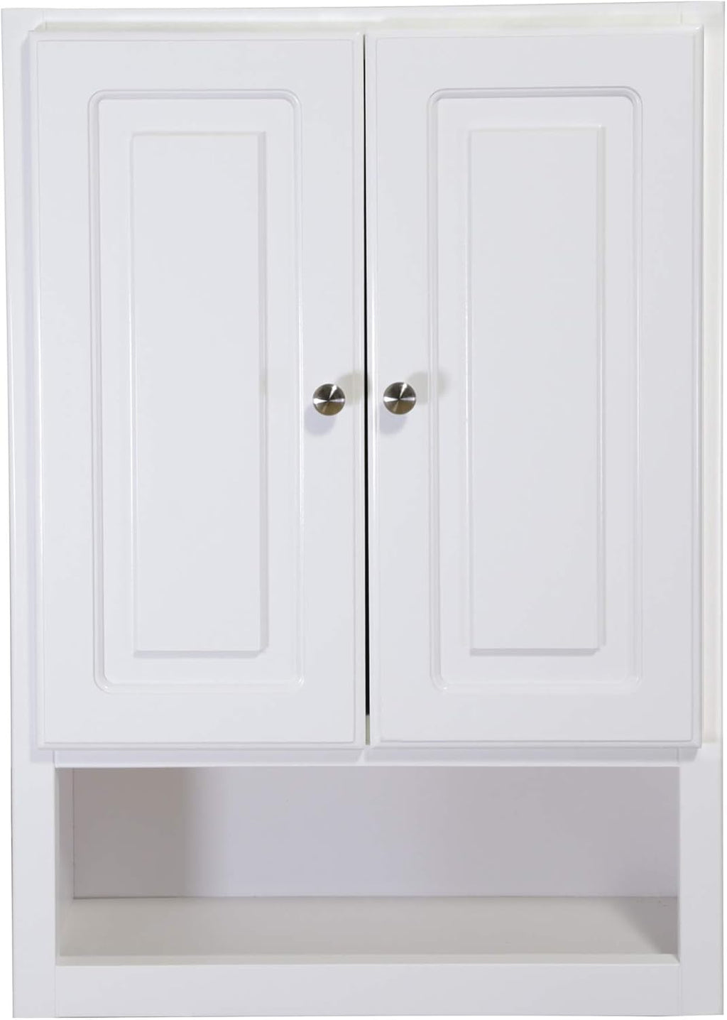 White 2-Door Bathroom Wall Cabinet B8840