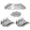 20 Pack Stainless Steel Furniture Corner Braces Connector with 140 Screws U495033