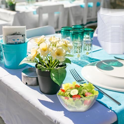 50 Pack Plastic Clear Serving Bowls 8 Ounce V9774