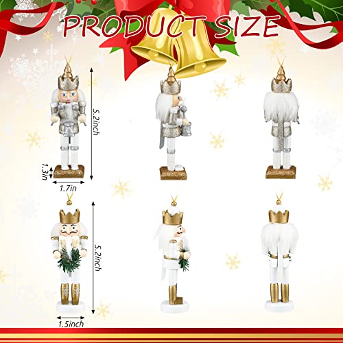 10 Pcs Wooden Nutcracker Ornaments Q1568