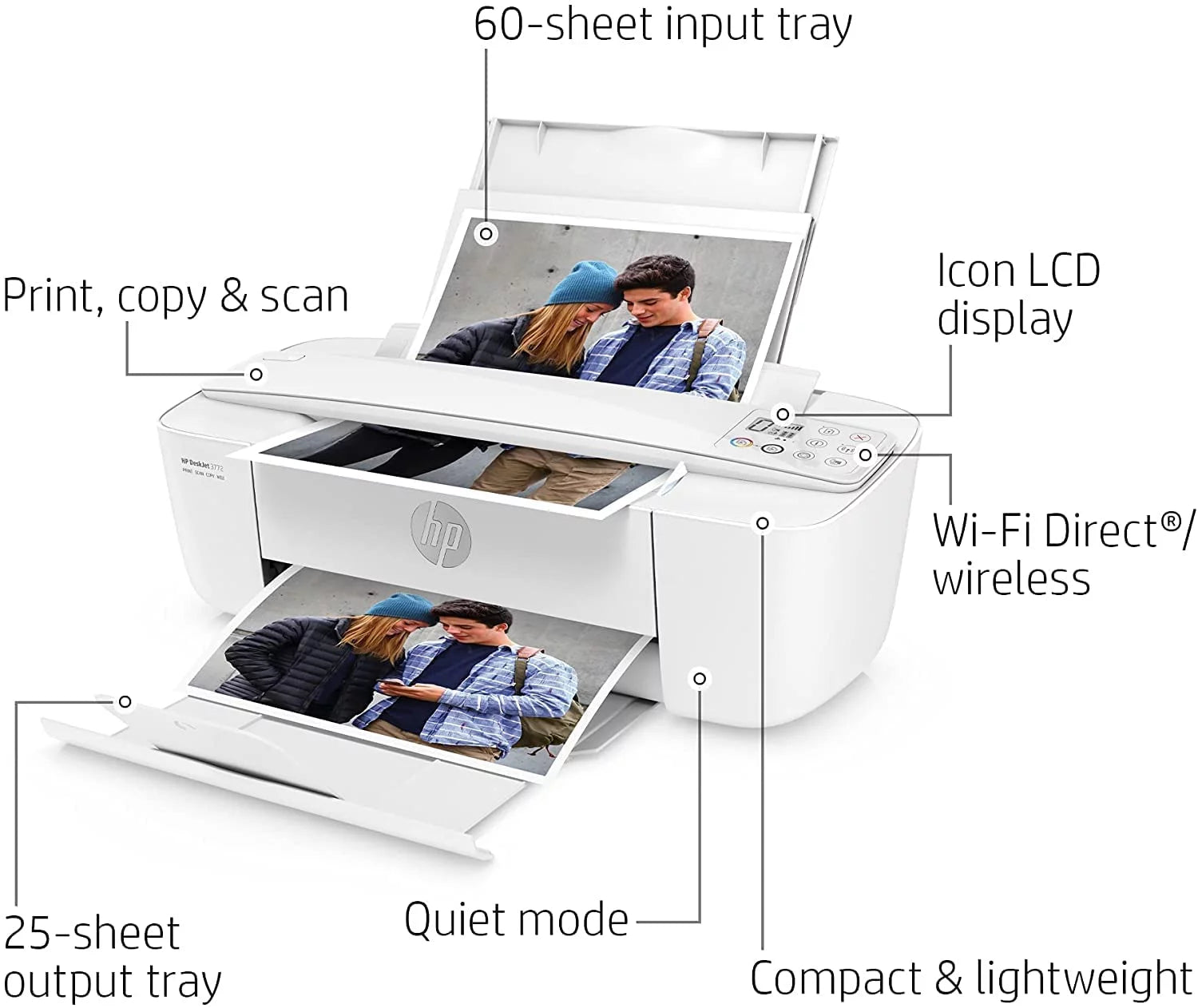 Wireless Color Inkjet Printer All-in-One with LCD Display L268711
