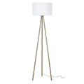Antique Brass Tripod Floor Lamp C7939