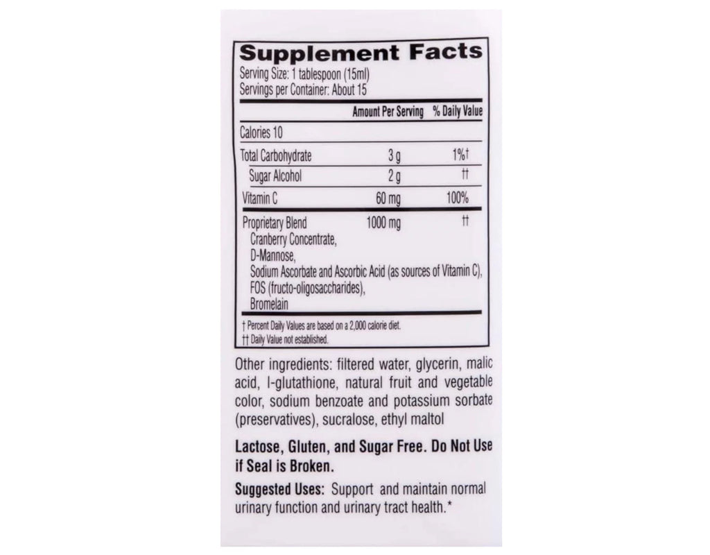4 Pack Cranberry Flavor 7.6oz Each Urinary Health T483605