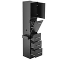 White Salon Station with 3 Drawer and 1 Large Cabinet J32751