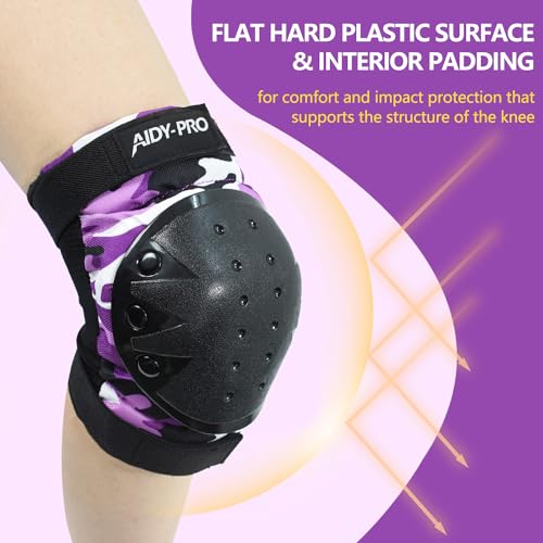 Blue Kids Knee Pads and Elbow Pads Protective Gear Set H8384