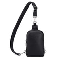 Small Crossbody Sling Bag Vegan Leather Fanny Pack (Retro Black) H96824