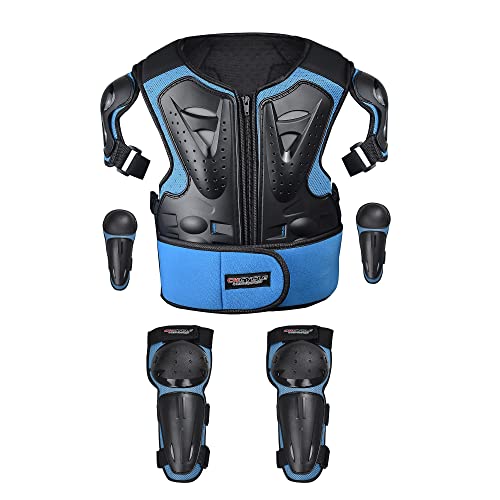 Kids Motorcycle Armor Suit Dirt Bike Chest Protector with Elbow Knee Pads Guards N9476