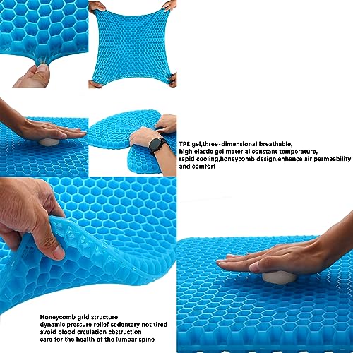 Thick Extra Large Gel Seat Cushion with Non-Slip Cover R3924