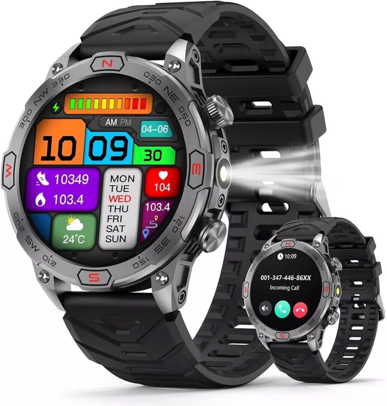 1.43" AMOLED Display Smart Watch with Compass T76576