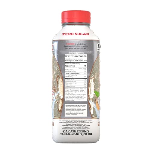 Zero Sugar Electrolyte Drink, 21.3 Fl Oz, 12 Count D814287