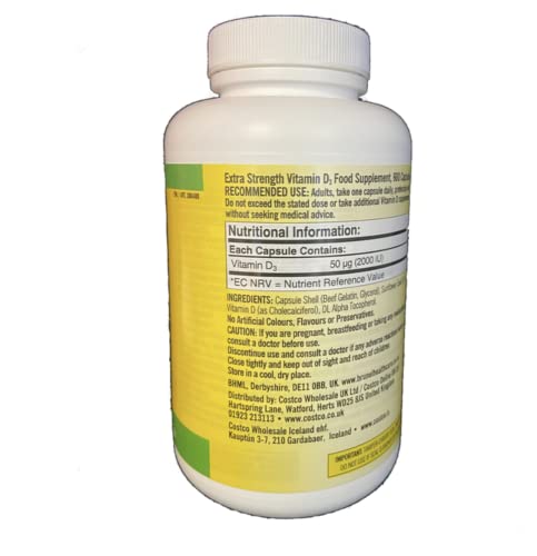 Vitamin D3 600 Softgels (Pack of 2) Y537