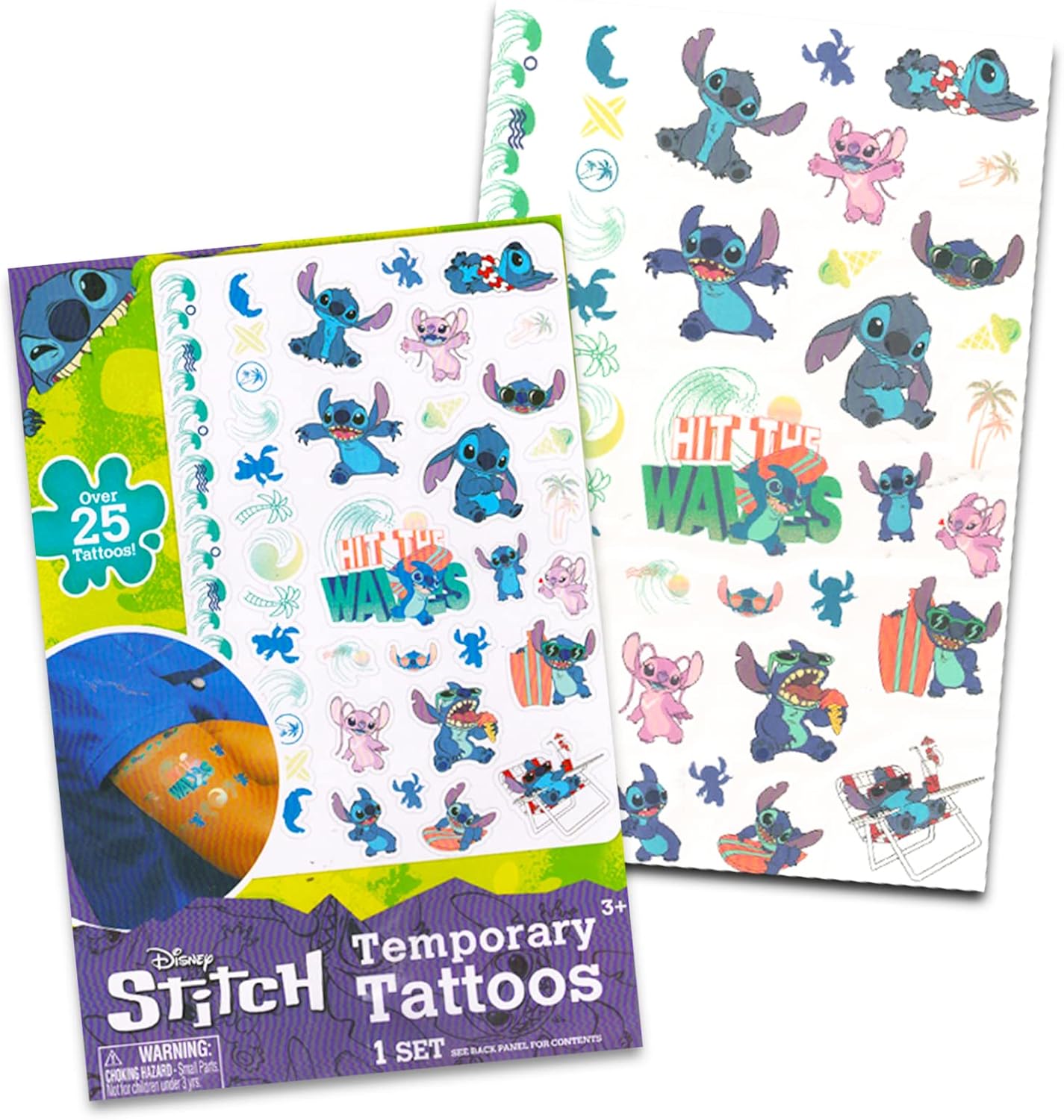 Stitch Backpack Set with Front Pockets Plus Water Bottle R19402