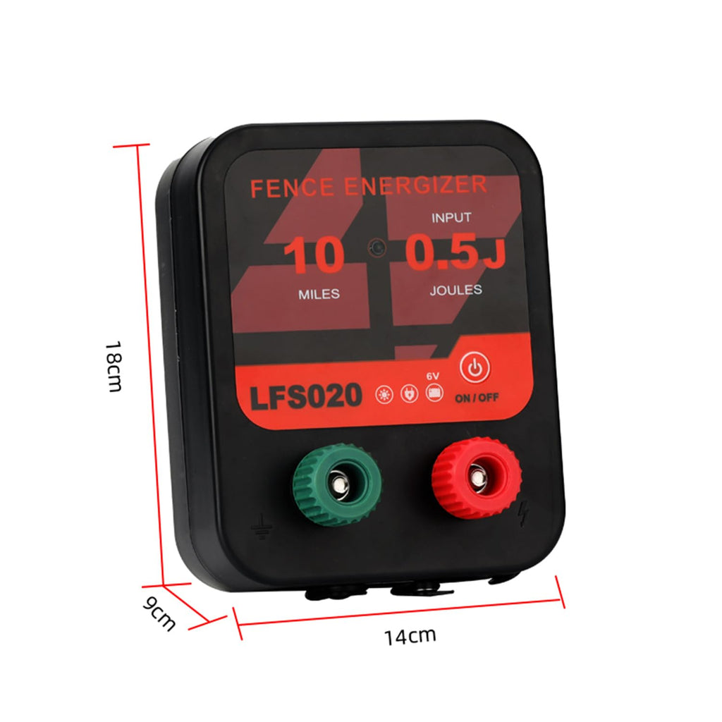 12V 0.3J 10 Miles Waterproof Electric Fence Charger Q265