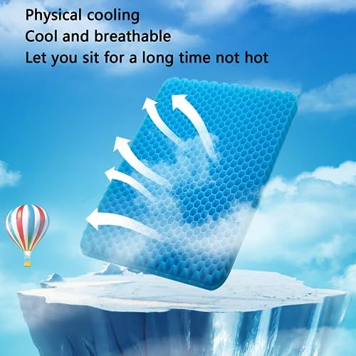Thick Extra Large Gel Seat Cushion with Non-Slip Cover R3924