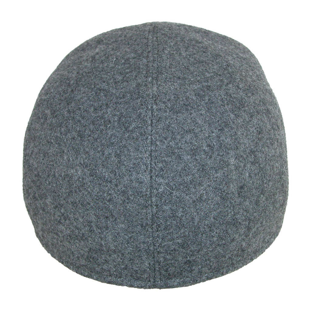Grey Wool Baseball Cap with Earflaps Size 62 T69547