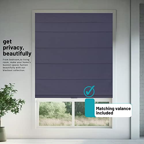 Blackout Roman Window Shade, 33" W X 64" H J524648
