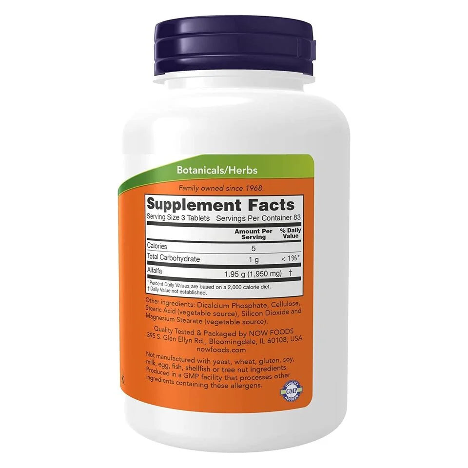 Alfalfa 650 mg Tablets N3564